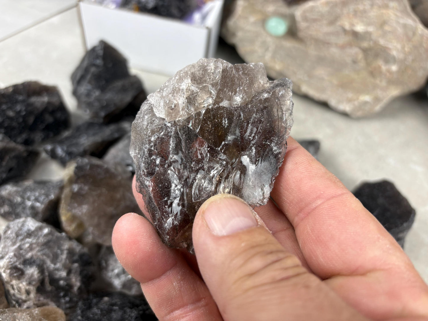 North Carolina Raw Smoky Quartz Crystal Arts Crafts Home Decor Worry Protection Grounding Gift Birthday Christmas Meditation Healing Gift