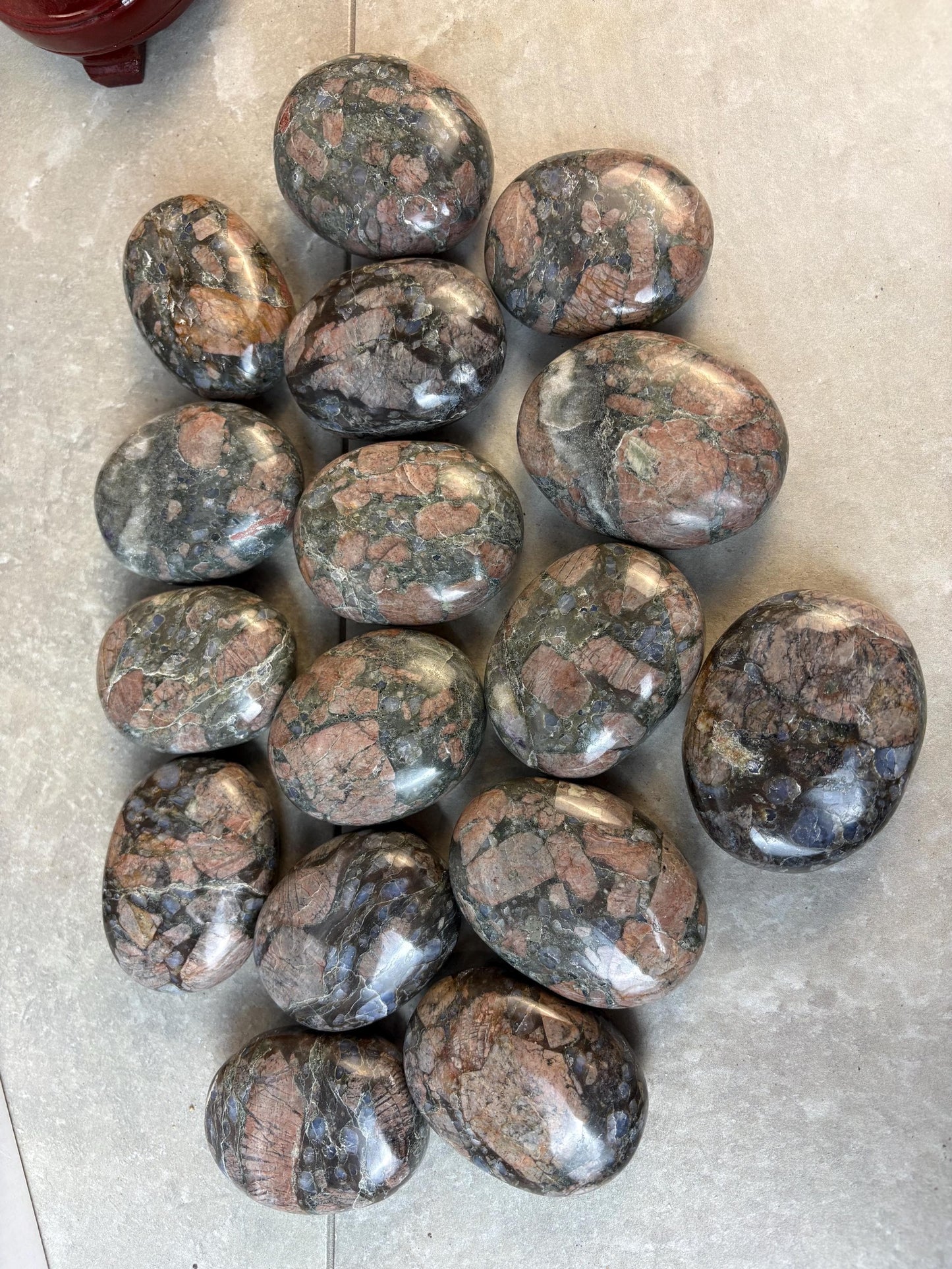 Texan Que Sera Palm Stone Polished Crystal for Stress Relief Home Decor Home Decor Anxiety Pocket Worry Natural Polished Gift Christmas Gift