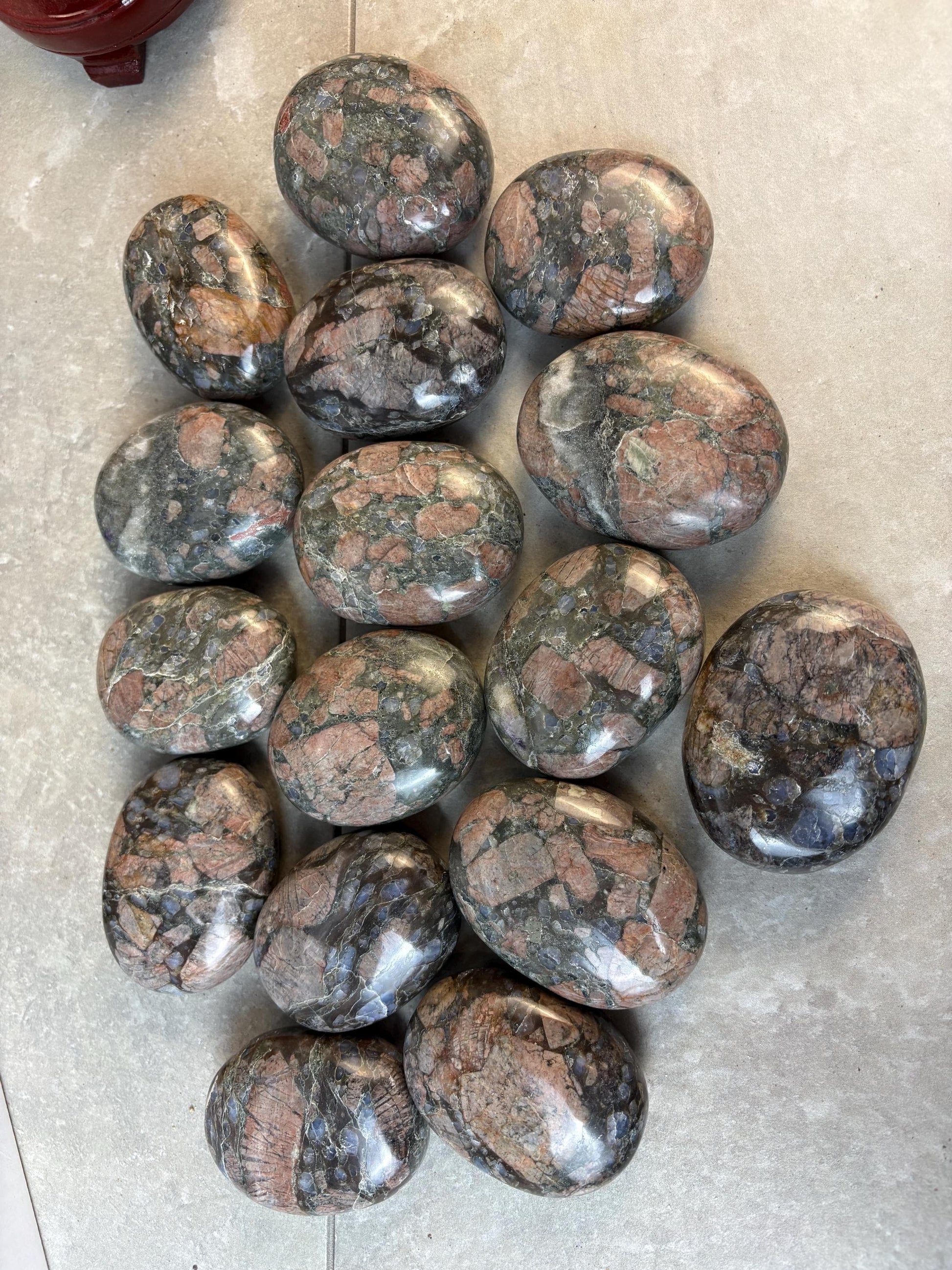 Texan Que Sera Palm Stone Polished Crystal for Stress Relief Home Decor Home Decor Anxiety Pocket Worry Natural Polished Gift Christmas Gift