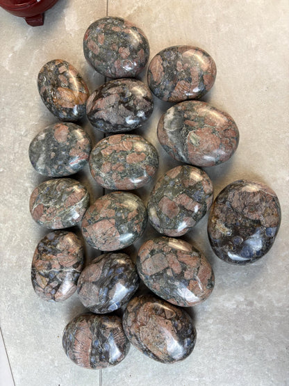 Texan Que Sera Palm Stone Polished Crystal for Stress Relief Home Decor Home Decor Anxiety Pocket Worry Natural Polished Gift Christmas Gift