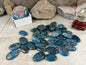Polished Blue Apatite Flat Palm Stones Madagascan Worry Stone Home Decor Worry Pocket Stress Anxiety Palm Stone