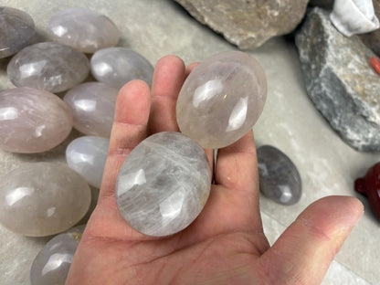 Arizona Large Blue Quartz Palms Worry Stone Home Decor Worry Pocket Stress Anxiety Palm Gift Birthday Crystal Meditation Christmas Birthday