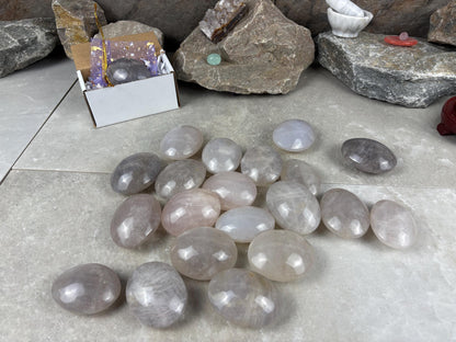 Arizona Large Blue Quartz Palms Worry Stone Home Decor Worry Pocket Stress Anxiety Palm Gift Birthday Crystal Meditation Christmas Birthday