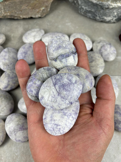 Nevada Tiffany Stone Bertrandite Natural Crystal Gift Stone Worry Anxiety Distraction Pocket Home Decor Worry Pocket Stress Anxiety Palm