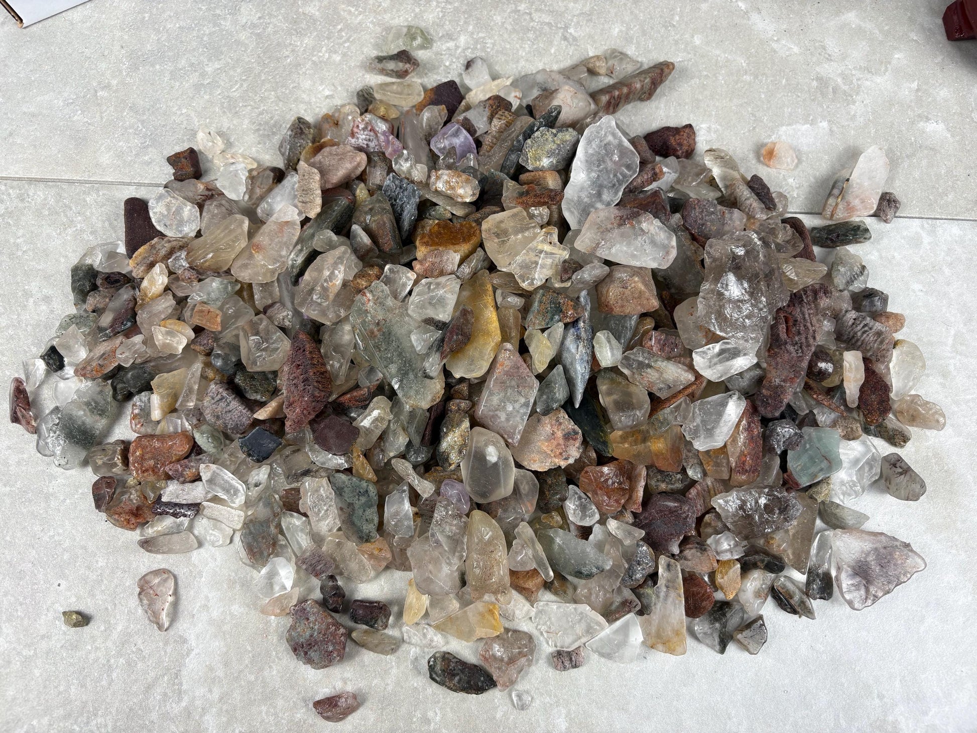 Shredded Chini Khadan India Thousand Layer Quartz Palm Stone Anxiety Relief Meditation Gift Home Decor Worry Pocket Stress Anxiety Palm
