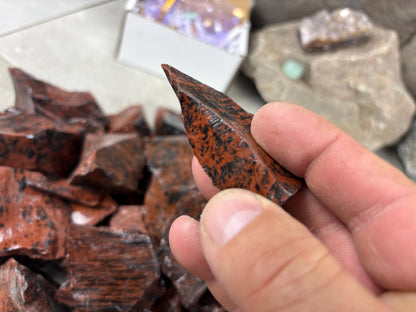 Valley of Mexico Raw Mahogany Obsidian Natural Untreated Crystal Arts Crafts Home Decor Meditation Anxiety Stress Gift Christmas Birthday