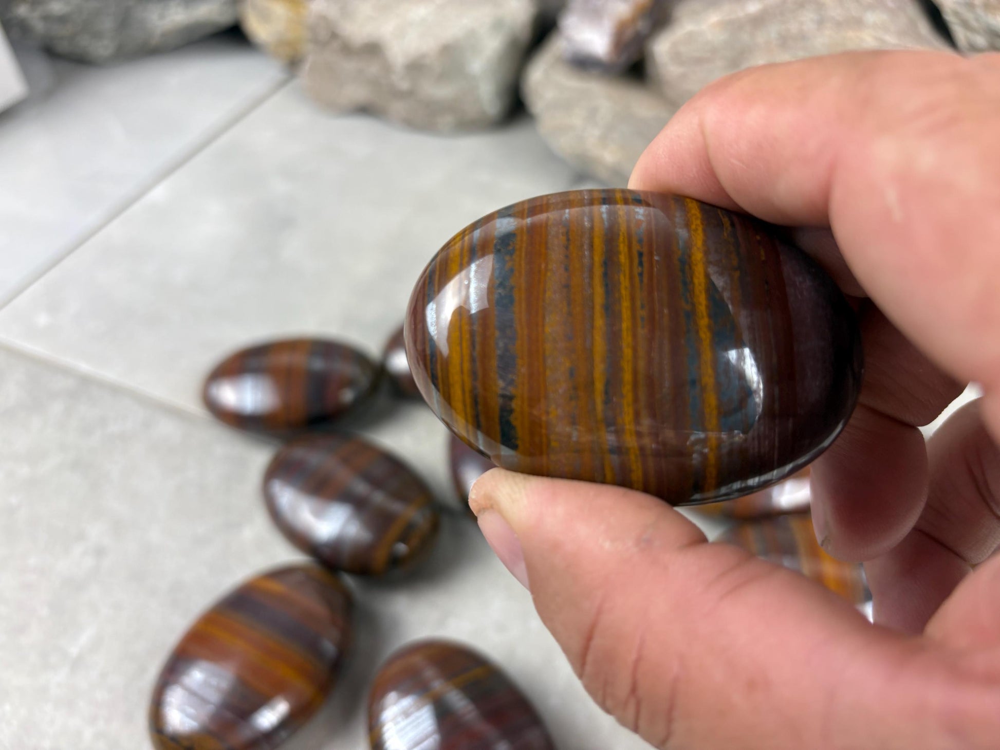 Columbian Mugglestone Crystal Palm Stone Grounding Home Decor Home Decor Worry Pocket Stress Anxiety Birthday Gift Meditation Natural Craft