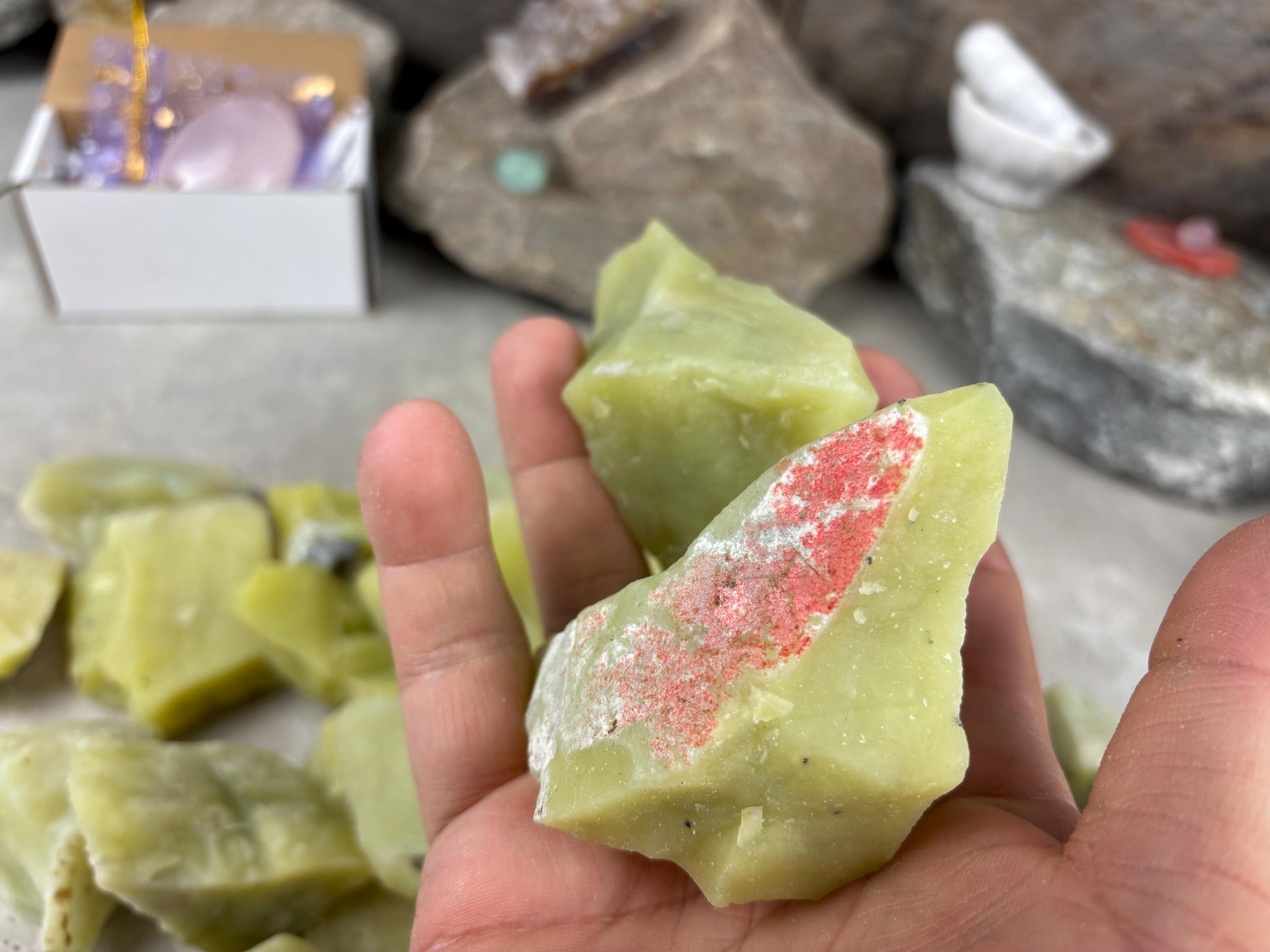 Hpakant Region Raw Lemon Jade Natural Untreated Crystal Arts Crafts Home Decor Meditation Anxiety Stress Gift Birthday Arts Crafts
