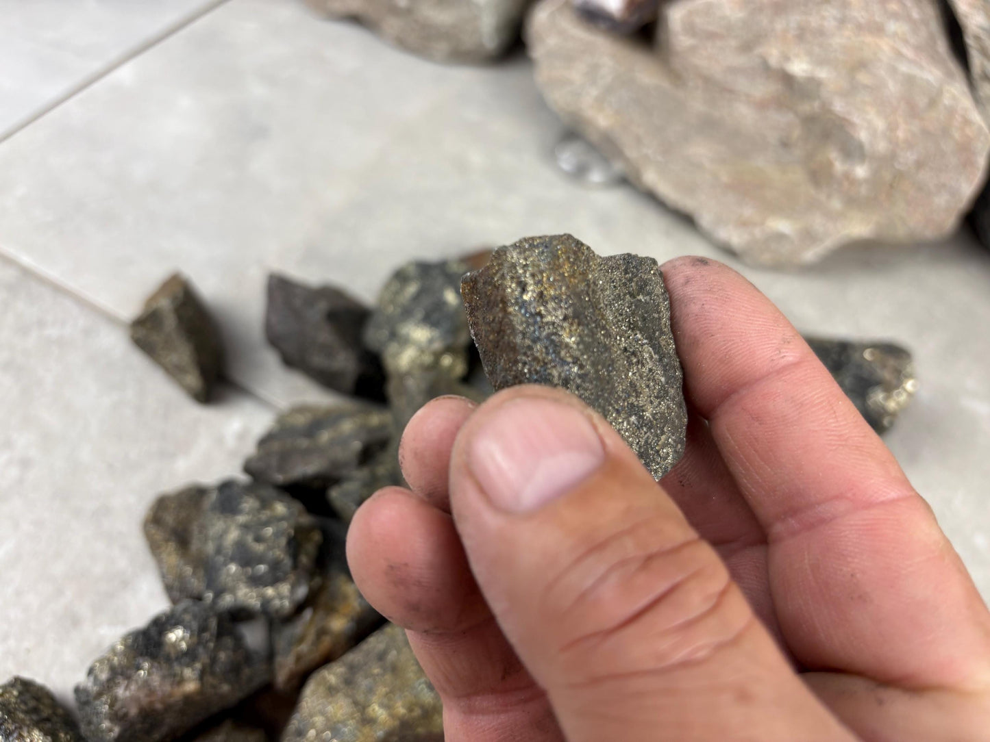 Peruvian Raw Pyrite Crystals Stone Natural Crystal Worry Arts Craft Home Decor Anxiety Pocket Distraction Meditation Gift Birthday Christmas