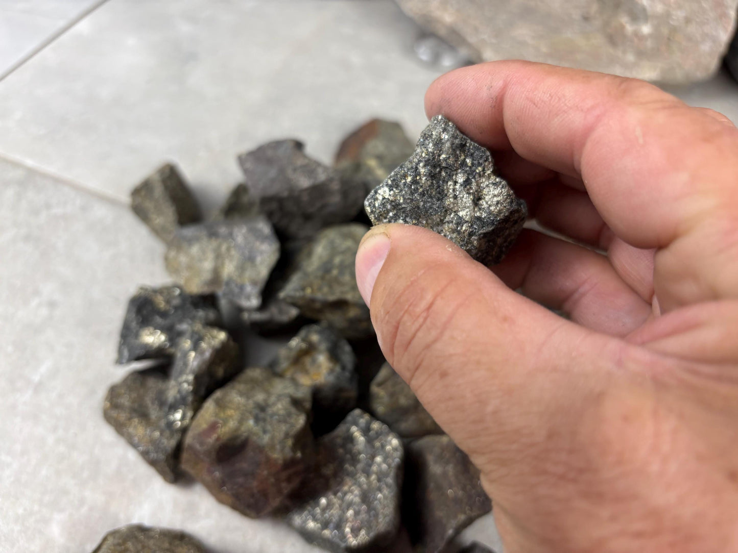 Peruvian Raw Pyrite Crystals Stone Natural Crystal Worry Arts Craft Home Decor Anxiety Pocket Distraction Meditation Gift Birthday Christmas