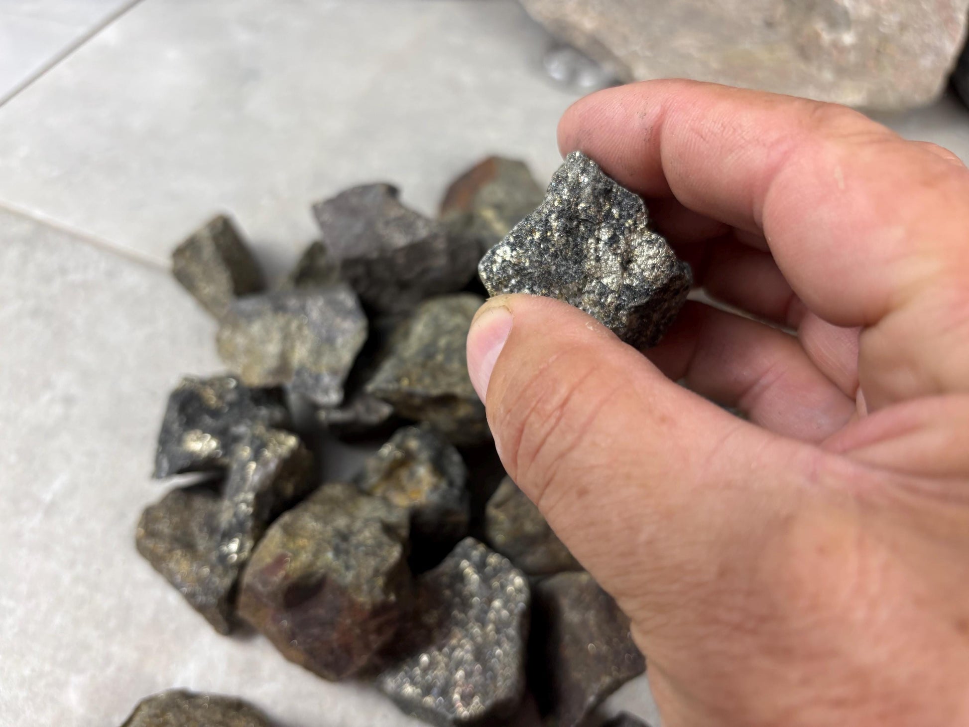 Peruvian Raw Pyrite Crystals Stone Natural Crystal Worry Arts Craft Home Decor Anxiety Pocket Distraction Meditation Gift Birthday Christmas