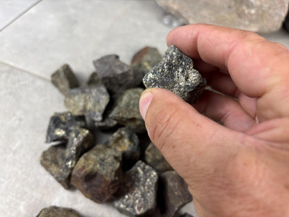 Peruvian Raw Pyrite Crystals Stone Natural Crystal Worry Arts Craft Home Decor Anxiety Pocket Distraction Meditation Gift Birthday Christmas