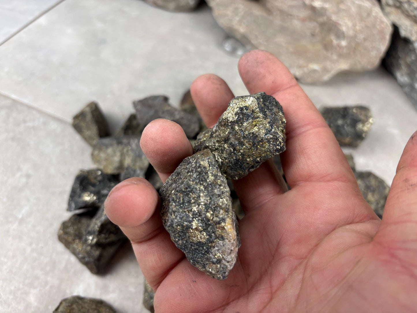 Peruvian Raw Pyrite Crystals Stone Natural Crystal Worry Arts Craft Home Decor Anxiety Pocket Distraction Meditation Gift Birthday Christmas