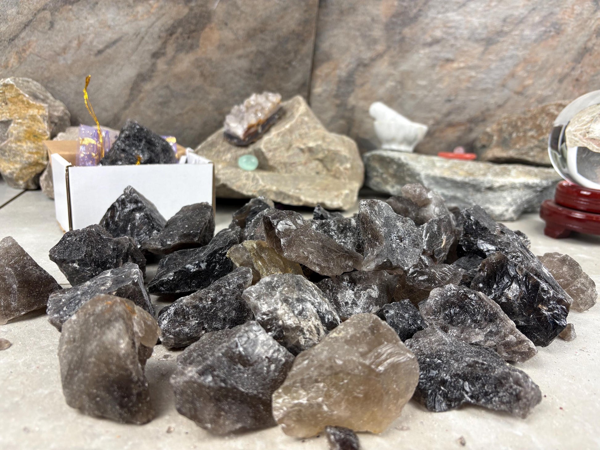 North Carolina Raw Smoky Quartz Crystal Arts Crafts Home Decor Worry Protection Grounding Gift Birthday Christmas Meditation Healing Gift