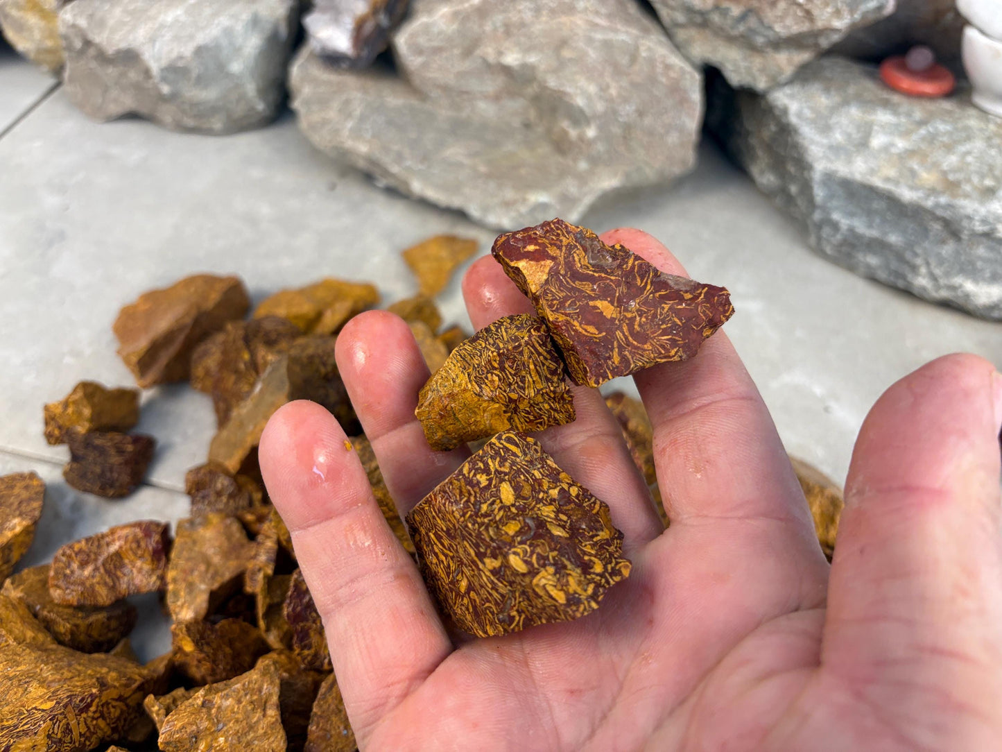 Nigerian Raw Mariam Jasper Crystals Natural Crystal Worry Stone Home Decor Anxiety Pocket Distraction Meditation Gift Birthday Christmas