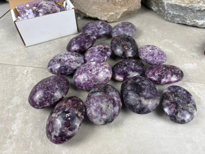 Nevada Lepidolite Natural Crystal Polished Palm Stone Home Decor Worry Pocket Stress Anxiety Gift Birthday Protection Worry Pocket