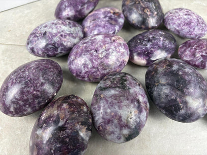 Nevada Lepidolite Natural Crystal Polished Palm Stone Home Decor Worry Pocket Stress Anxiety Gift Birthday Protection Worry Pocket