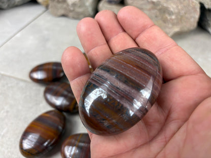 Columbian Mugglestone Crystal Palm Stone Grounding Home Decor Home Decor Worry Pocket Stress Anxiety Birthday Gift Meditation Natural Craft