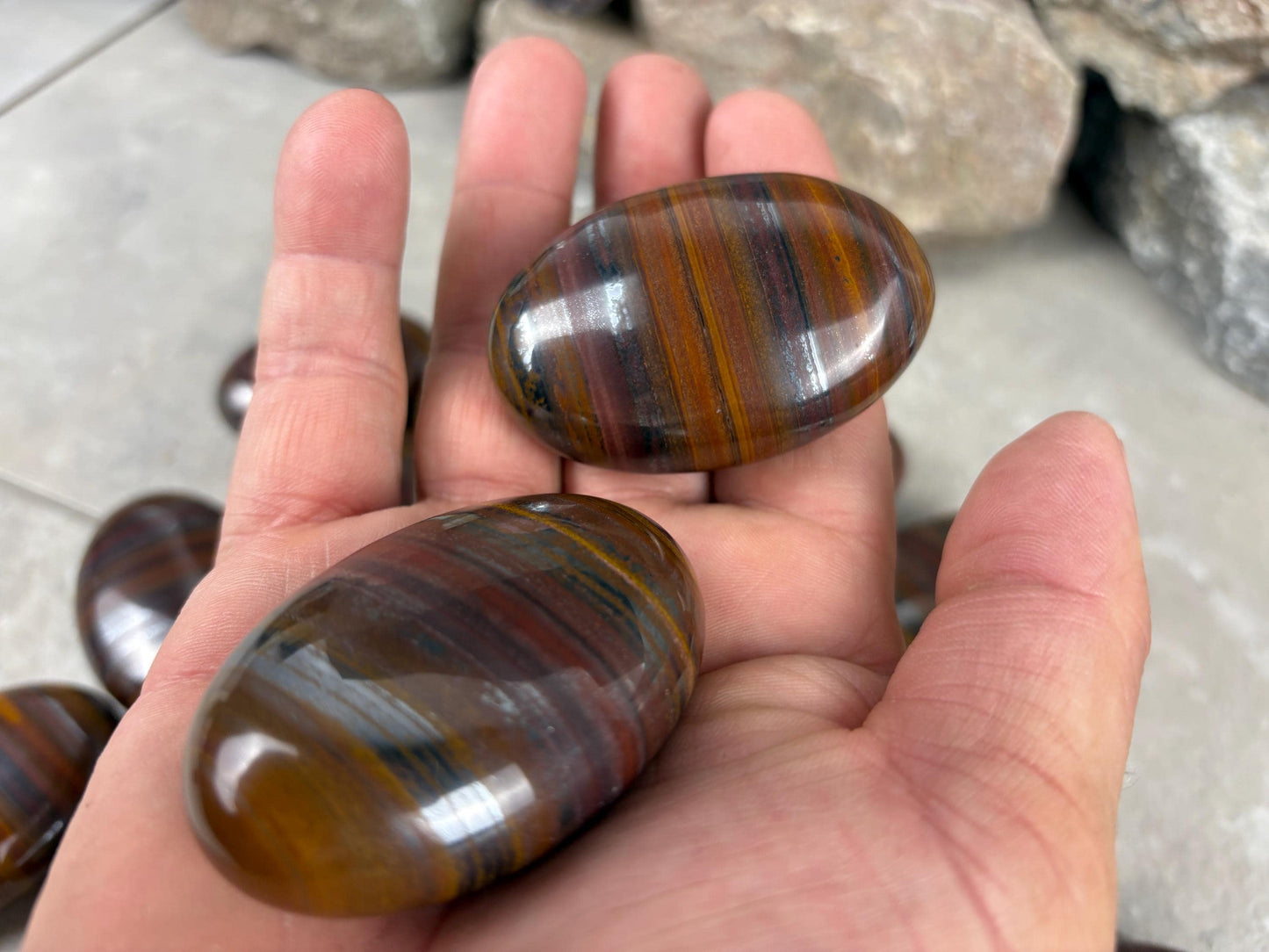 Columbian Mugglestone Crystal Palm Stone Grounding Home Decor Home Decor Worry Pocket Stress Anxiety Birthday Gift Meditation Natural Craft