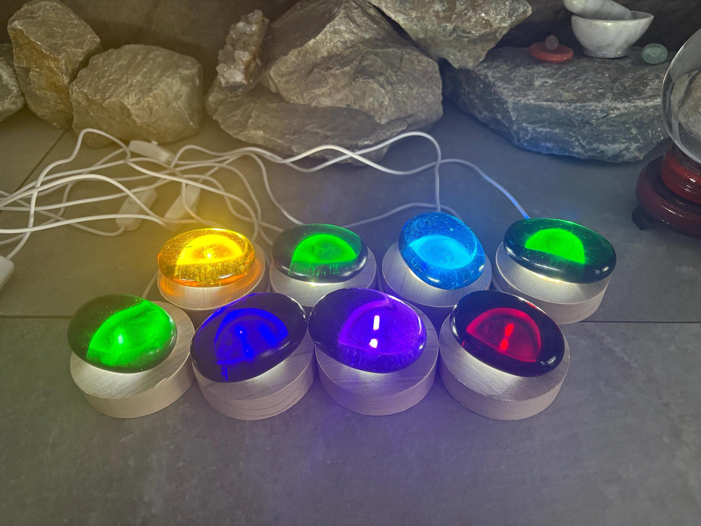 Smelting Quartz with LED Nightlight Quartz Palm Stone Smelting Rose Natural Polished Home Decor Anxiety Worry Calm Meditation Christmas Gif