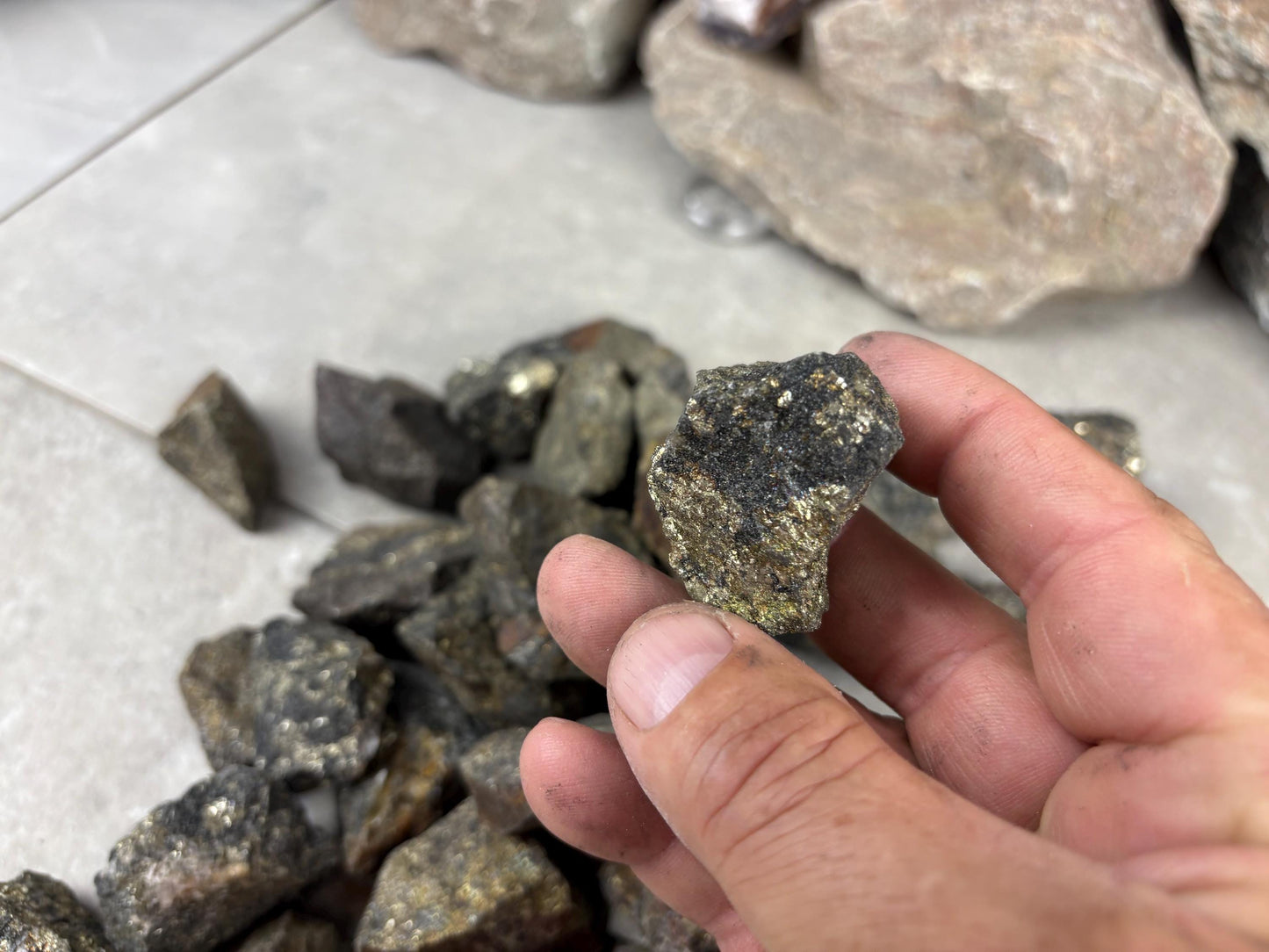 Peruvian Raw Pyrite Crystals Stone Natural Crystal Worry Arts Craft Home Decor Anxiety Pocket Distraction Meditation Gift Birthday Christmas