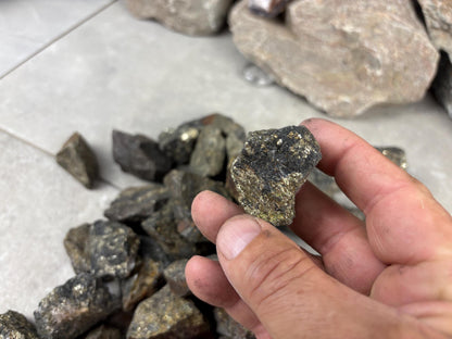 Peruvian Raw Pyrite Crystals Stone Natural Crystal Worry Arts Craft Home Decor Anxiety Pocket Distraction Meditation Gift Birthday Christmas