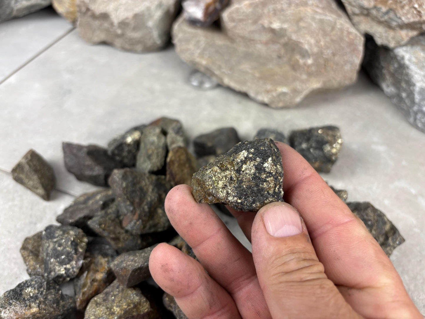 Peruvian Raw Pyrite Crystals Stone Natural Crystal Worry Arts Craft Home Decor Anxiety Pocket Distraction Meditation Gift Birthday Christmas