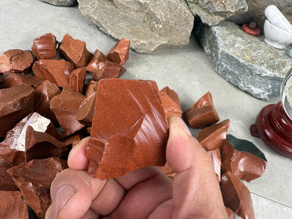Red Goldstone Raw Crystal Polished Carved Stone for Anxiety Relief Home Decor Arts Crafts Christmas Birthday Gift Mineral