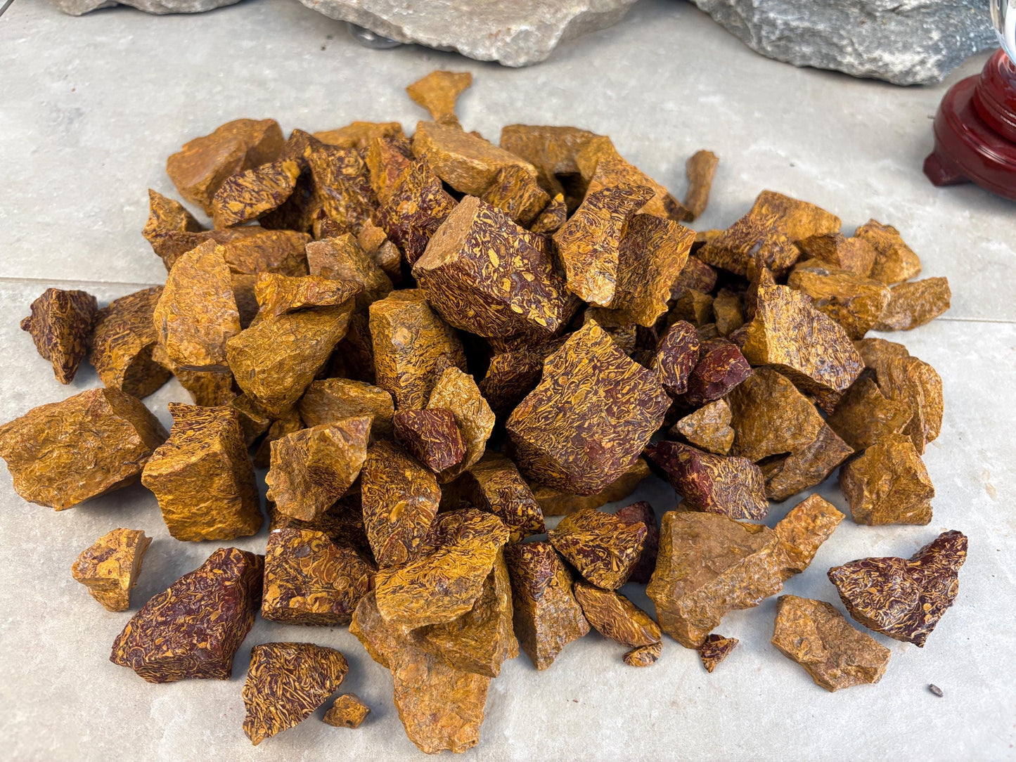 Nigerian Raw Mariam Jasper Crystals Natural Crystal Worry Stone Home Decor Anxiety Pocket Distraction Meditation Gift Birthday Christmas