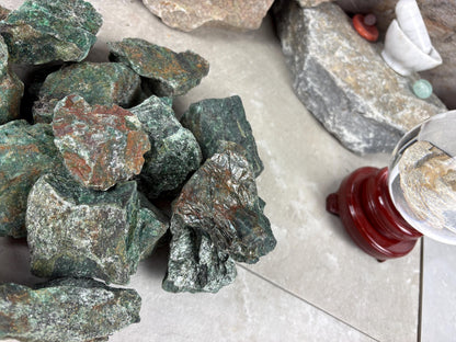 Raw Zimbabwe Makuwa Soapstone Anxiety Relief Meditation Gift Home Decor Worry Pocket Stress Anxiety Palm African Jade Arts Crafts