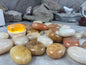 Rajasthan Indian Citrine Crystal Polished Carved Crystal for Meditation Home Decor Calming Pocket Anxiety Decorative Talisman Gift Birthday