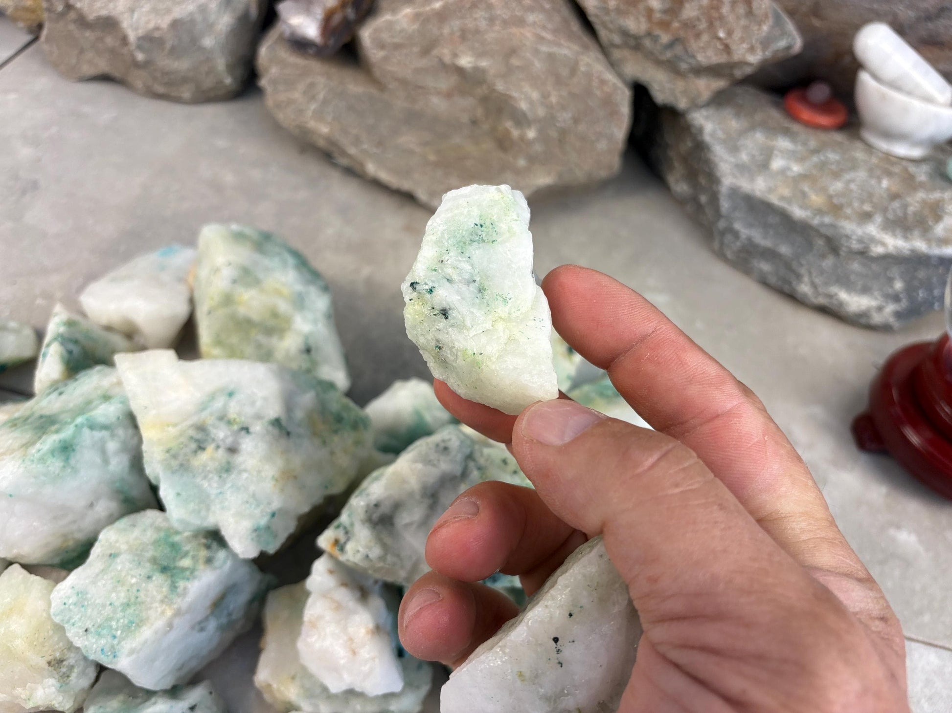 Chrysocolla Afghan Green Tourmaline Crystals Natural Crystal Worry Stone Home Decor Anxiety Distraction Birthday Christmas Arts Craft