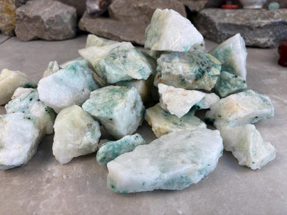 Chrysocolla Afghan Green Tourmaline Crystals Natural Crystal Worry Stone Home Decor Anxiety Distraction Birthday Christmas Arts Craft