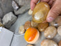 Rajasthan Indian Citrine Crystal Polished Carved Crystal for Meditation Home Decor Calming Pocket Anxiety Decorative Talisman Gift Birthday