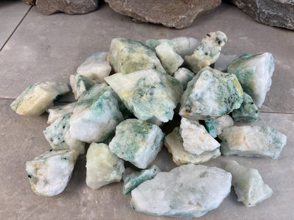 Chrysocolla Afghan Green Tourmaline Crystals Natural Crystal Worry Stone Home Decor Anxiety Distraction Birthday Christmas Arts Craft