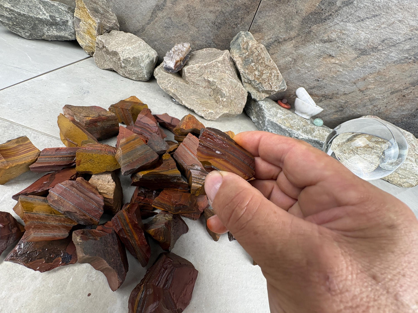 Raw Namibian Iron Tiger Eye Crystals Home Decor Crafting Untreated Home Decor Meditation Stone Christmas Birthday Gift