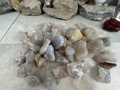 Raw Blue Quartz Crystals Natural Crystal Worry Stone Home Decor Anxiety Pocket Distraction Meditation Gift Birthday Christmas