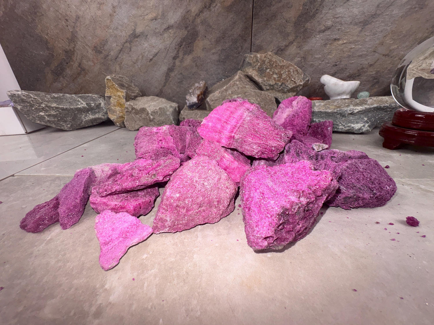 Raw Ruby Stone: Natural Untreated Crystals for Arts, Crafts & Decor