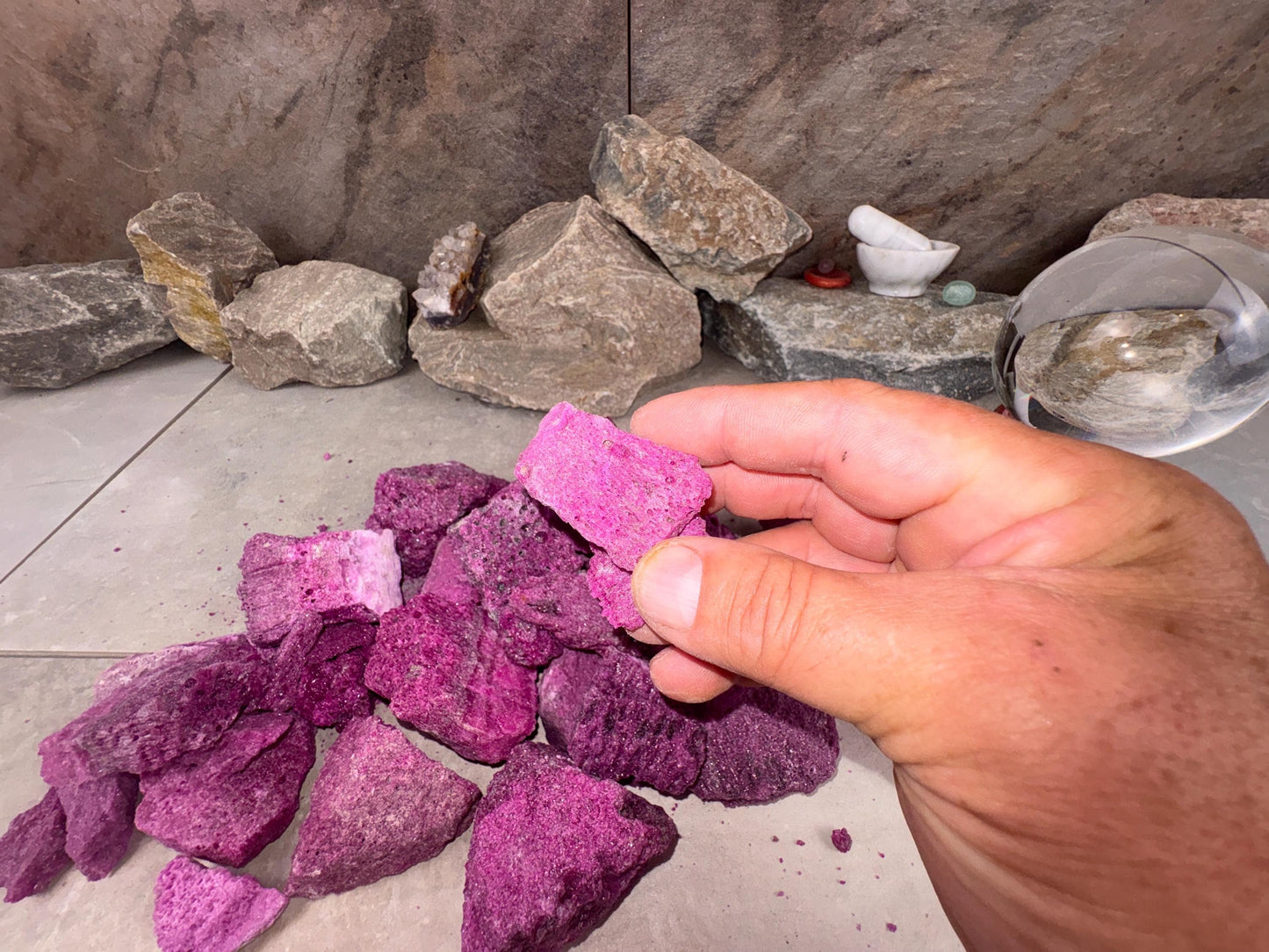 Raw Ruby Stone: Natural Untreated Crystals for Arts, Crafts & Decor