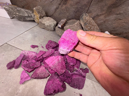 Raw Ruby Stone: Natural Untreated Crystals for Arts, Crafts & Decor