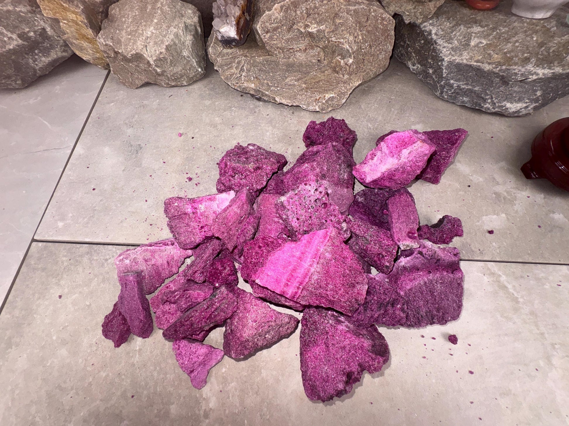 Raw Ruby Stone: Natural Untreated Crystals for Arts, Crafts & Decor