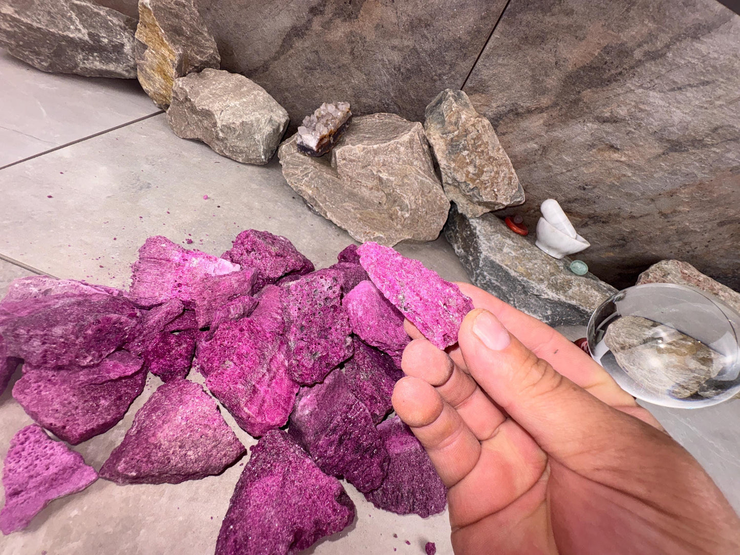 Raw Ruby Stone: Natural Untreated Crystals for Arts, Crafts & Decor