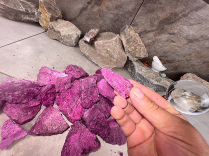 Raw Ruby Stone: Natural Untreated Crystals for Arts, Crafts & Decor