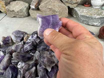 Madhya Pradesh Raw Saputra Chevron Amethyst High Frequency Home Decor Craft Supplies Energy Healing Stone Crystal Gift Birthday Anxiety