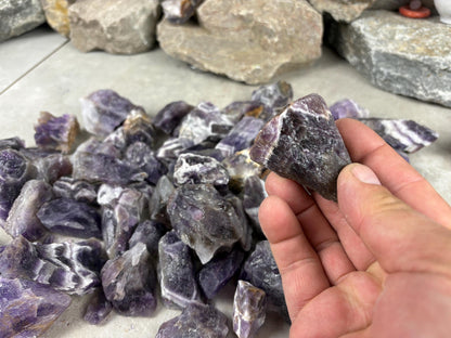 Madhya Pradesh Raw Saputra Chevron Amethyst High Frequency Home Decor Craft Supplies Energy Healing Stone Crystal Gift Birthday Anxiety