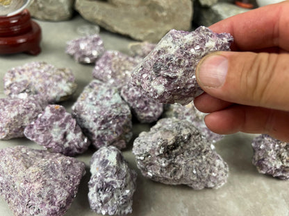 Raw Rare Manitoba Canada Lepidolite Specimen Arts Crafts Mineral Crystal Home Decor Birthday Gift Collectible Stone Pocket Worry Energy