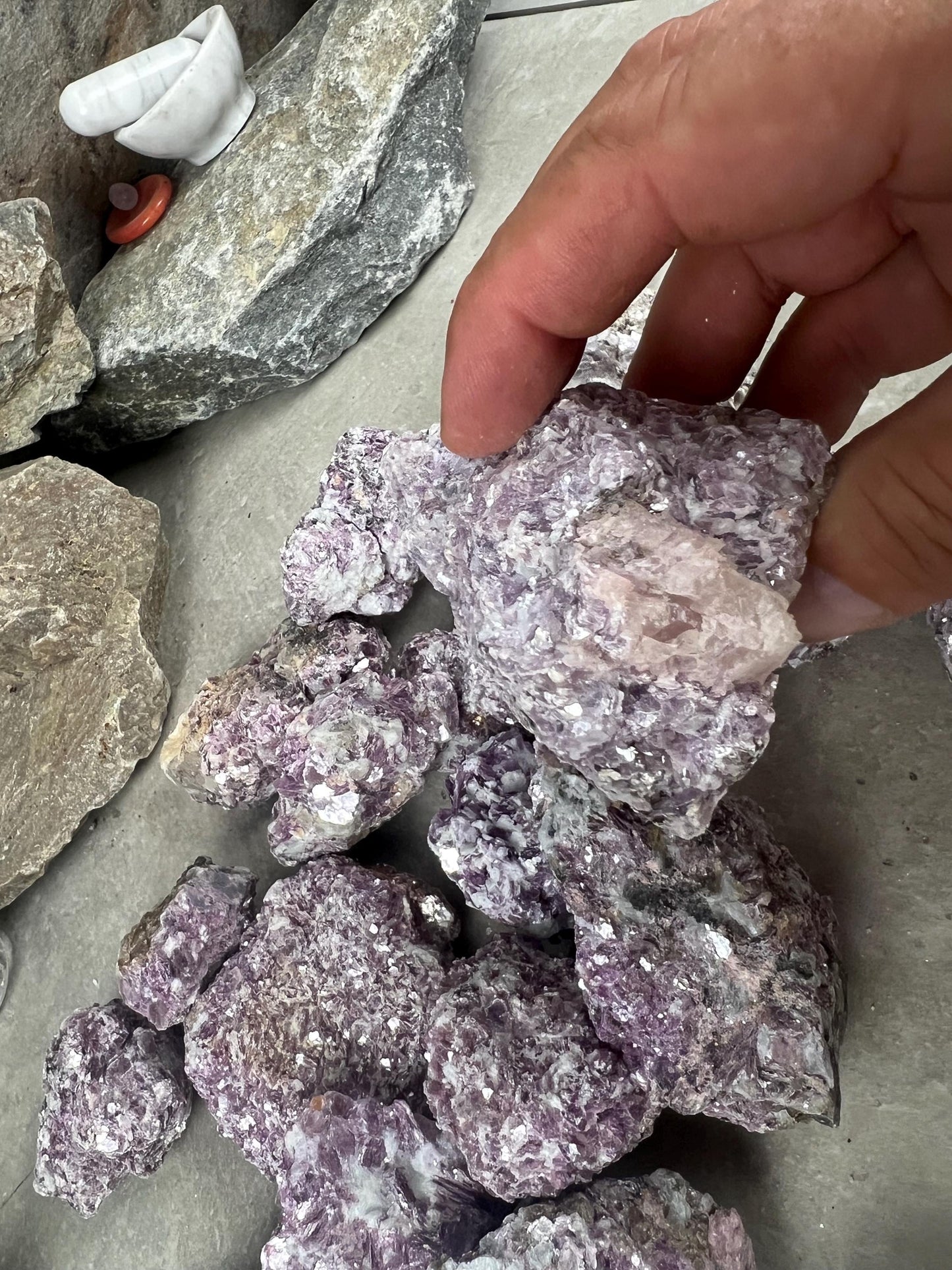 Raw Rare Manitoba Canada Lepidolite Specimen Arts Crafts Mineral Crystal Home Decor Birthday Gift Collectible Stone Pocket Worry Energy