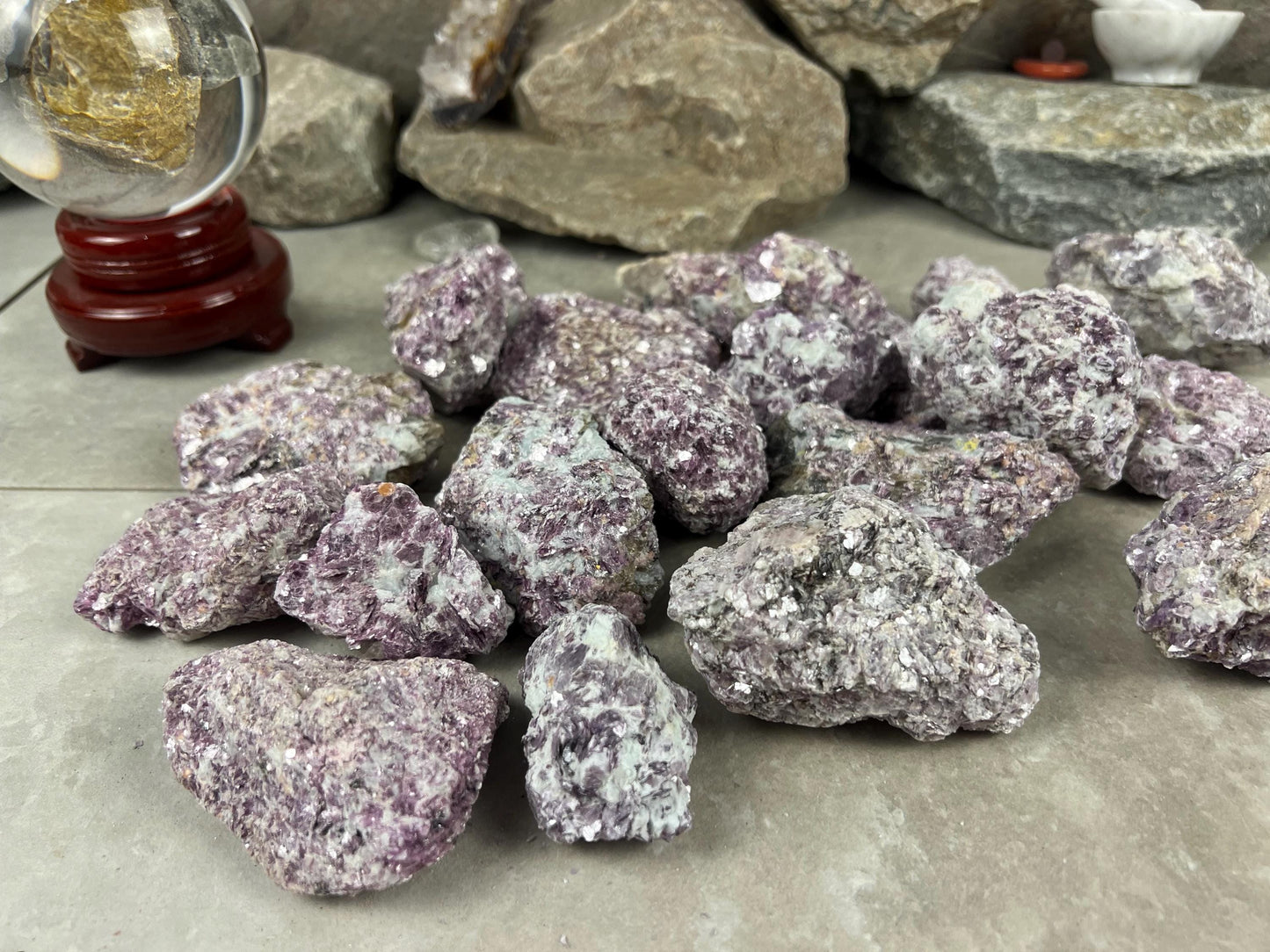Raw Rare Manitoba Canada Lepidolite Specimen Arts Crafts Mineral Crystal Home Decor Birthday Gift Collectible Stone Pocket Worry Energy