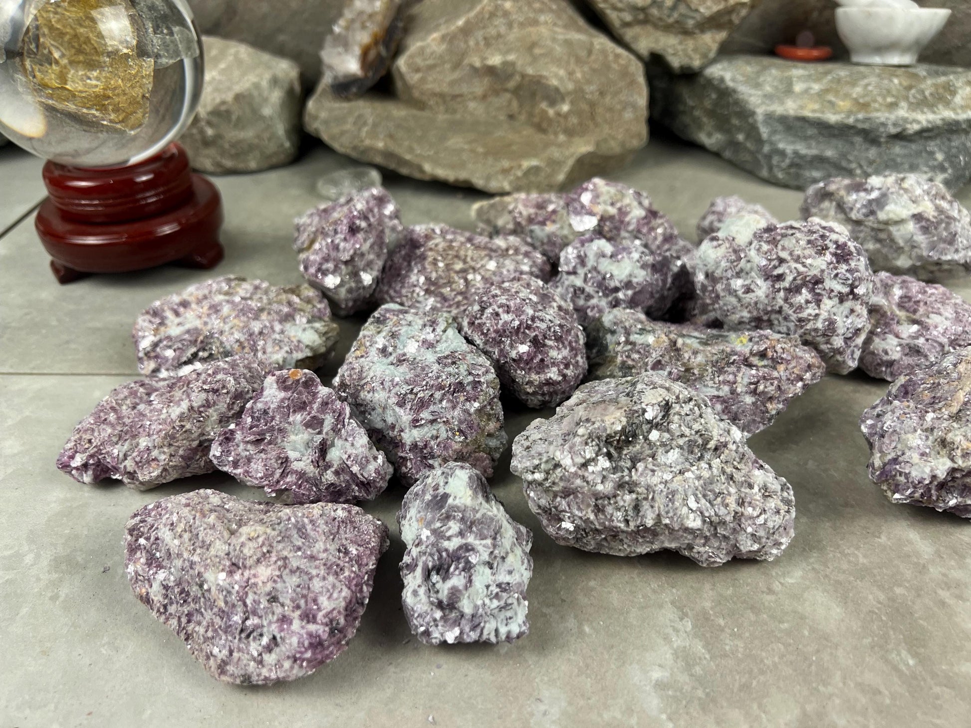 Raw Rare Manitoba Canada Lepidolite Specimen Arts Crafts Mineral Crystal Home Decor Birthday Gift Collectible Stone Pocket Worry Energy