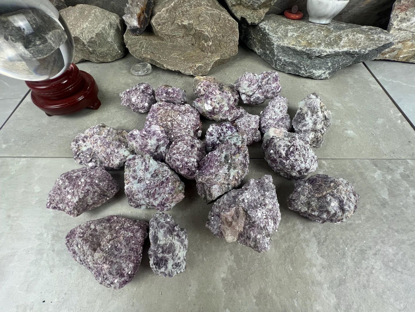 Raw Rare Manitoba Canada Lepidolite Specimen Arts Crafts Mineral Crystal Home Decor Birthday Gift Collectible Stone Pocket Worry Energy